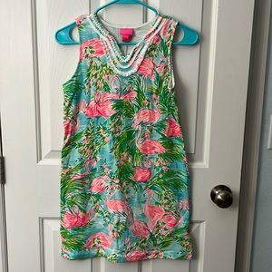 Lilly Pulitzer Girl’s Mini Harper Shift Dress, ECU- Floridita, Size XL (12-14)
